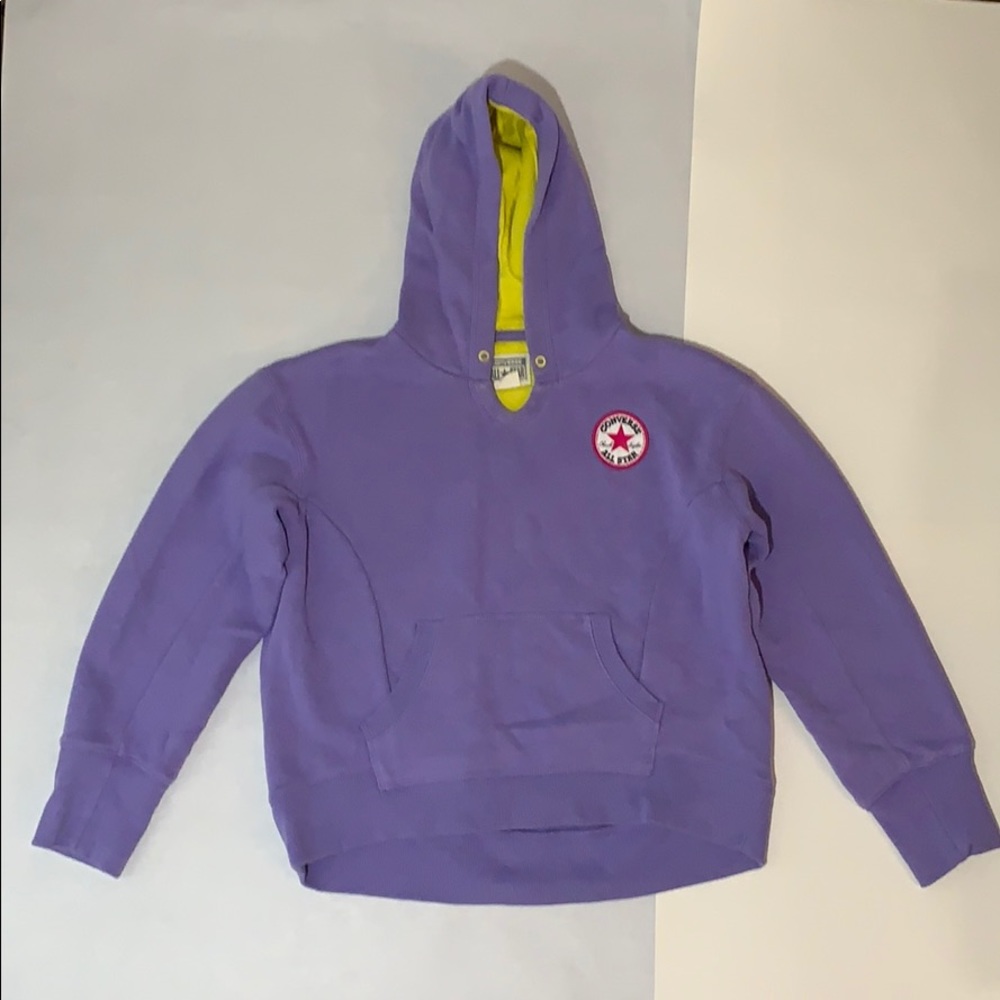 Converse Girls Purple Green Hoodie